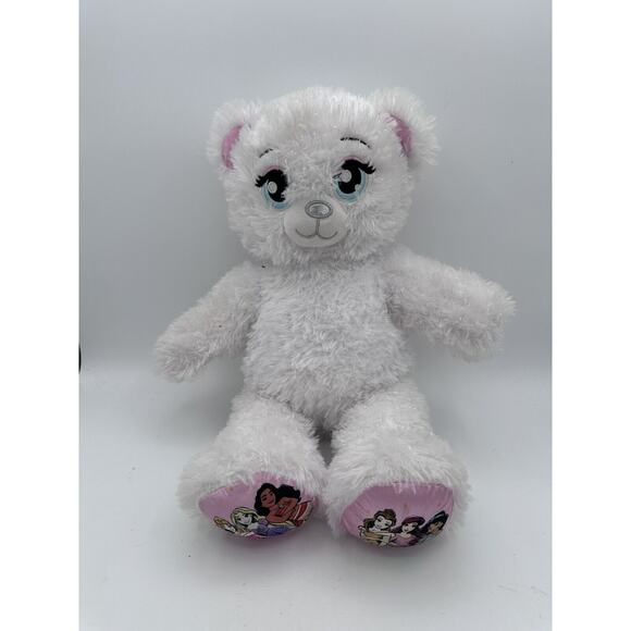 テディベア 白雪姫 Disney White TeddyBear 2000 Dan Dee Keepsake Holiday Teddy Bear White 18” Gold